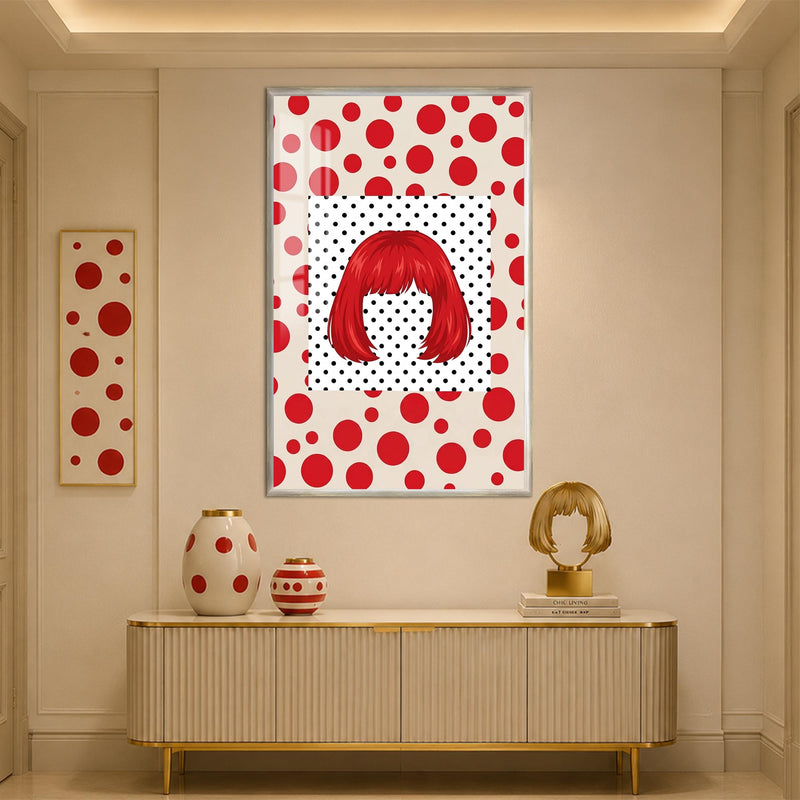 Crimson Bob Pop with silver frame