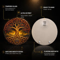 Golden Tree of Life — tempered glass, ultra HD print, ready to hang