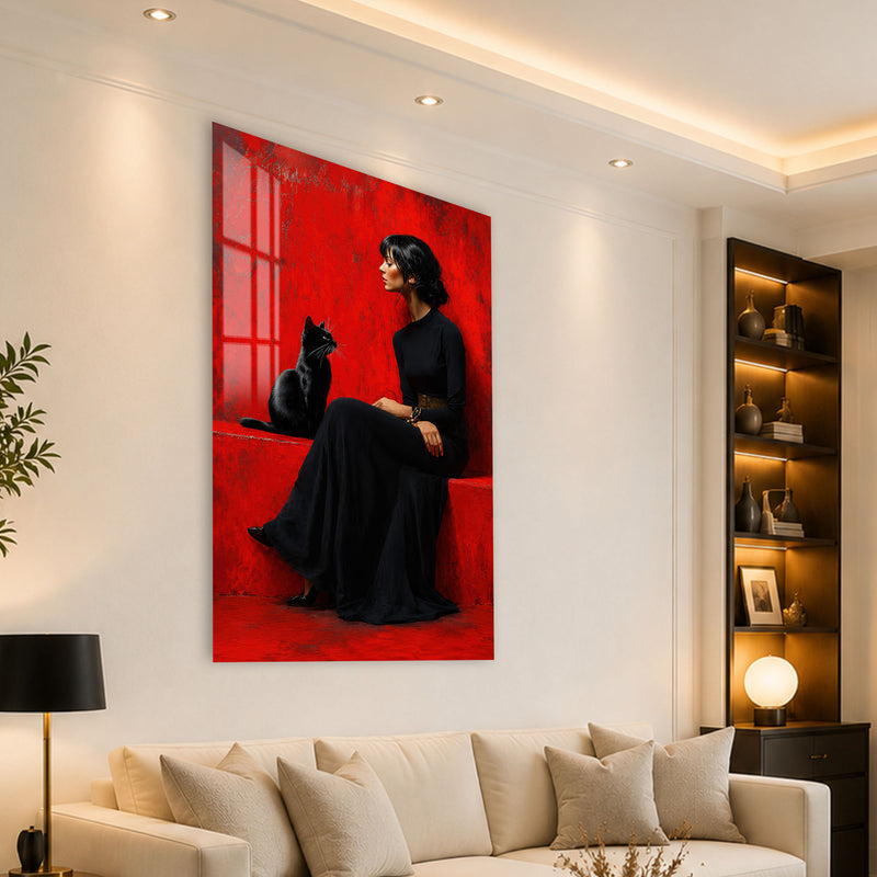 Lady And Black Cat angled lifestyle view