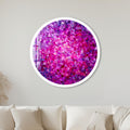 Magenta Crystal Bloom with white frame