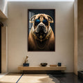 Regal Mastiff with walnut frame