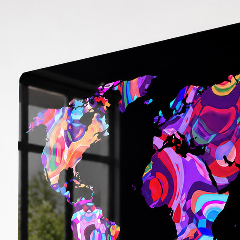 Chromatic World Map lifestyle view