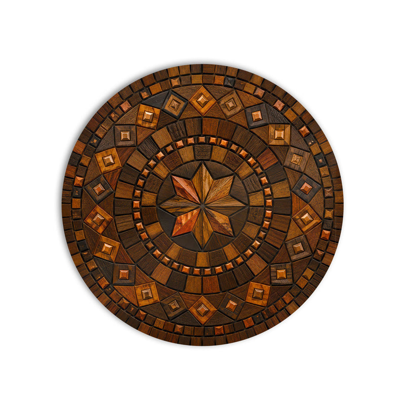 Amber Mosaic Star product shot on white background