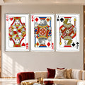 Royal Playing Card with silver frame