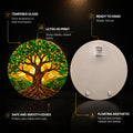 Sunlit Tree Of Life — tempered glass, ultra HD print, ready to hang
