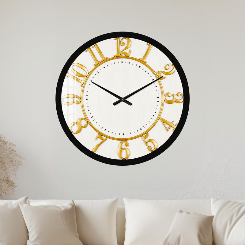 Golden Numerals with black frame