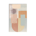Artronauts Glass Print Pastel Geometric Rhythm Glass Wall Art