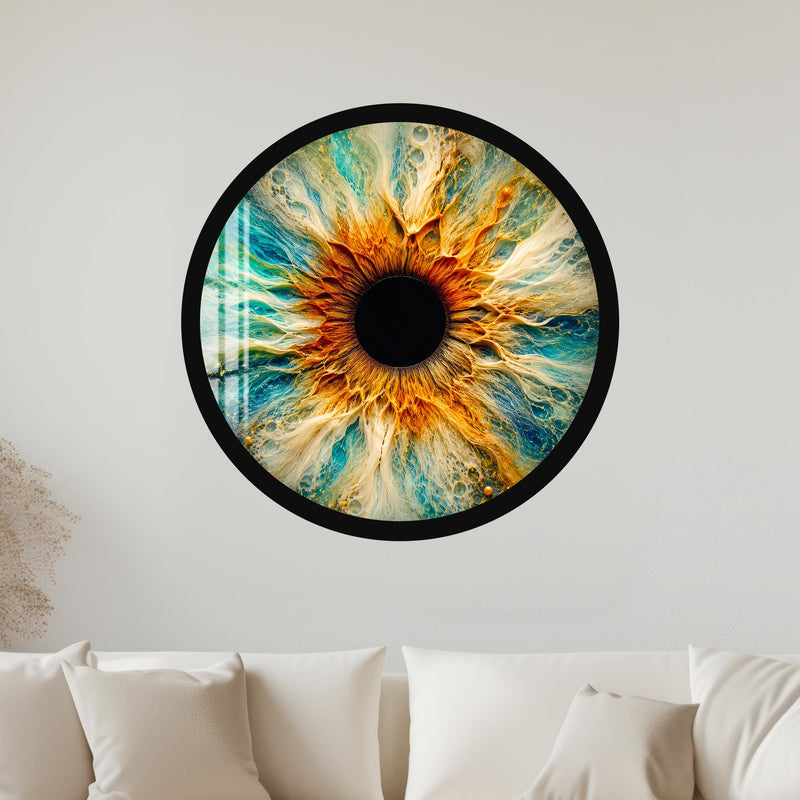Solar Iris Burst with black frame
