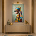 Bohemian Muse with walnut frame