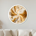 Golden Marble Swirl with white frame