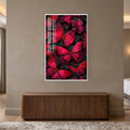 Crimson Butterfly Garden with white frame