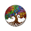 Rainbow Floral Tree Of Life product shot on white background