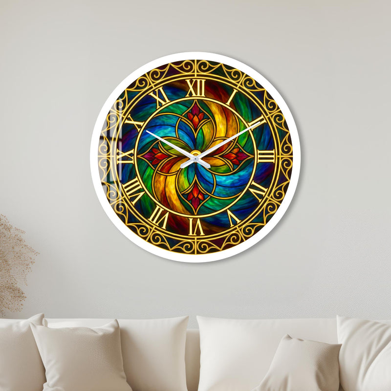 Rainbow Cathedral Dial with white frame
