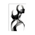 Intertwined Human Silhouettes product shot on white background