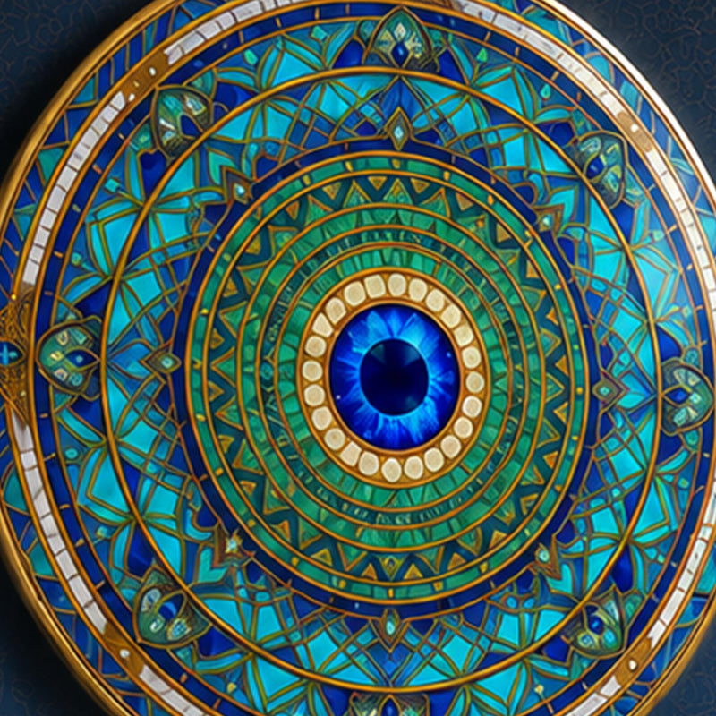 Turquoise Evil Eye Mandala lifestyle view