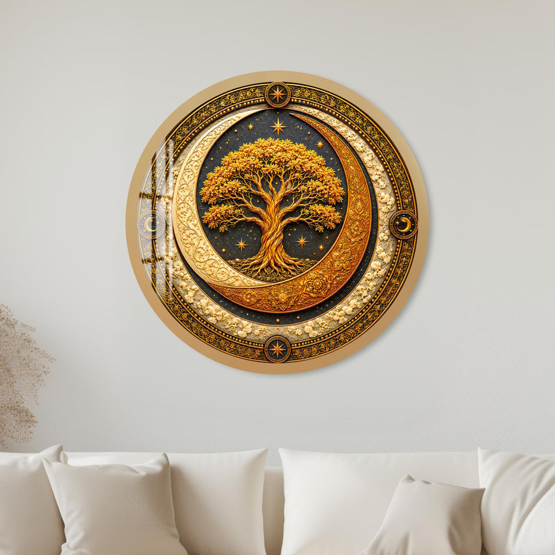 Celestial Golden Tree with gold frame