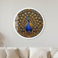 Regal Peacock Splendor with white frame