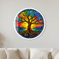 Rainbow Tree Of Life with white frame