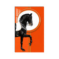 Black Horse in Orange product shot on white background