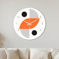 Orange Orbit Shapes with white frame