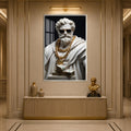Modern Marble Tycoon with silver frame