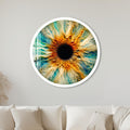 Solar Iris Burst with white frame