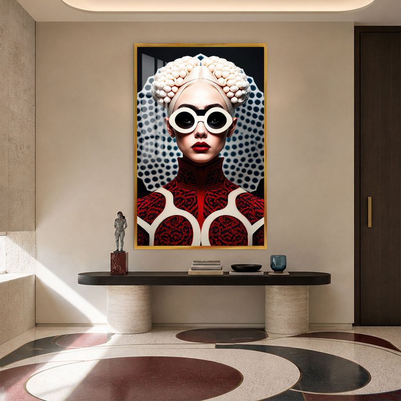 Pearl Vision with gold frame