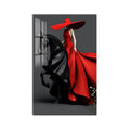 Red Gown Horsewoman product shot on white background