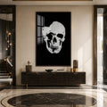 Artronauts Glass Print 12x18 cm | 4.7"x7.1" / Walnut Crystal Skull Glass Wall Art