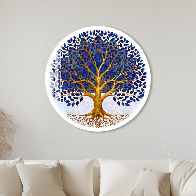 Golden Tree Of Life with white frame