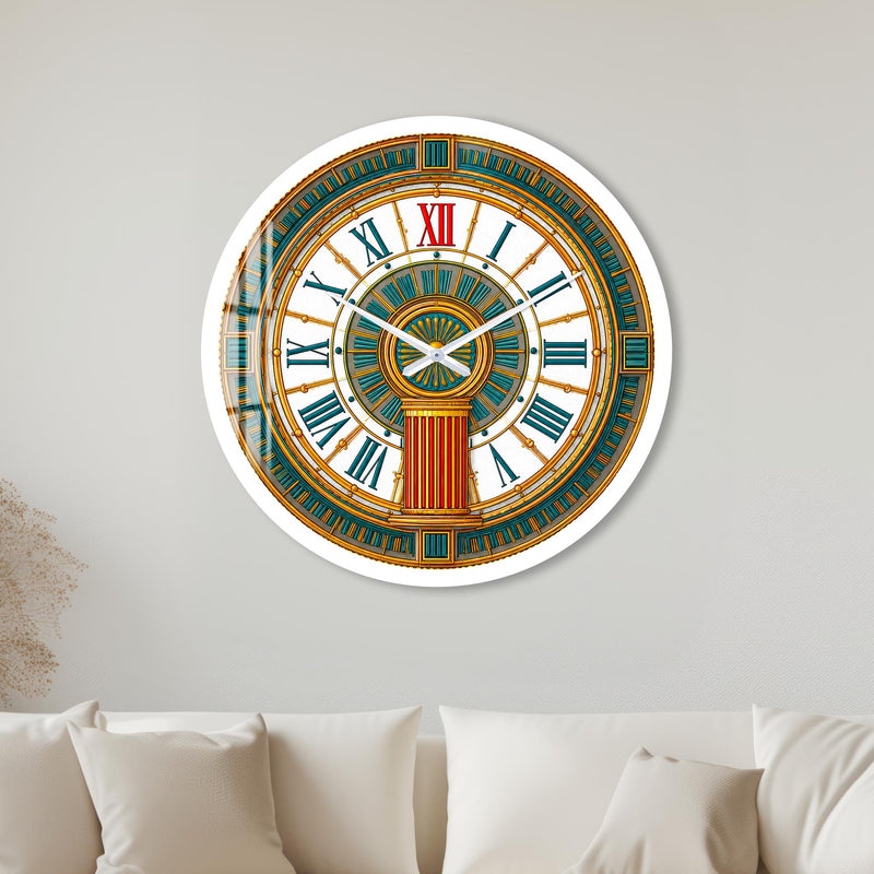 Ornate Roman Dial with white frame