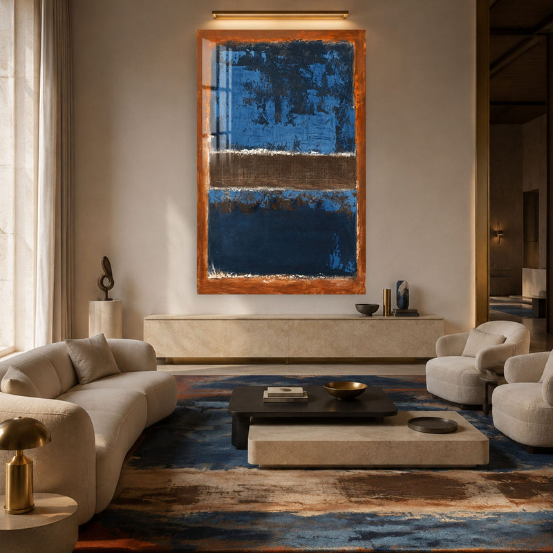 Artronauts Glass Print Midnight Horizon Glass Wall Art