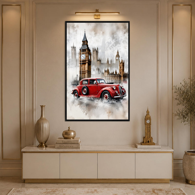 Vintage London Drive with black frame