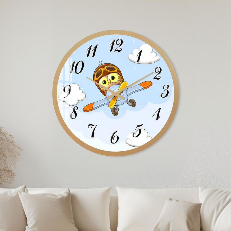Owl Aviator with gold frame