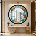 Azure World Compass with black frame