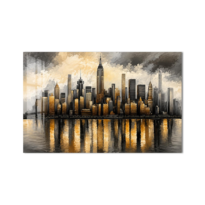 Golden Manhattan Reflections product shot on white background