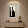Figure Before The Moon with white frame