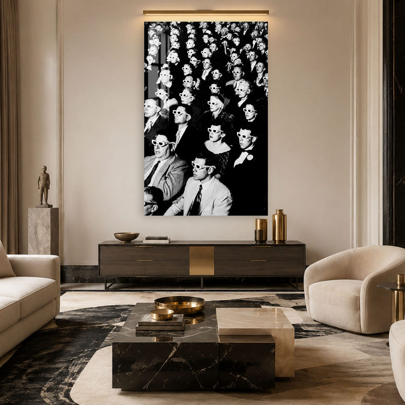 Artronauts Glass Print The 3D Audience Glass Wall Art