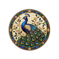 Stained Glass Peacock product shot on white background