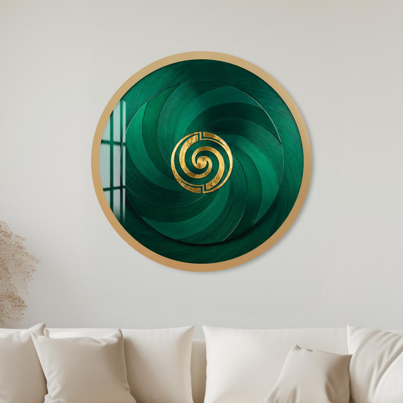 Emerald Spiral with black frame