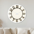 Vintage Bronze Numerals with white frame