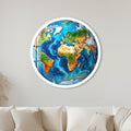 Vibrant Earth with white frame