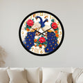 Peacock Garden with black frame