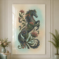 Floral Midnight Stallion lifestyle view