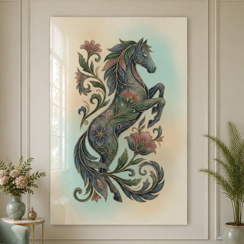 Floral Midnight Stallion lifestyle view