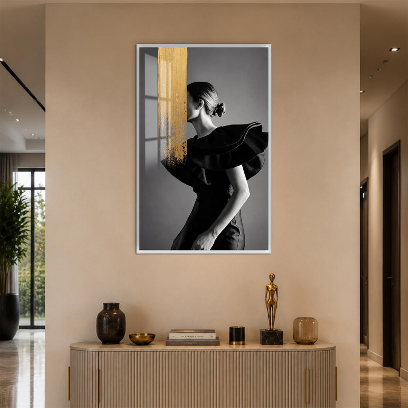 Golden Veil with white frame