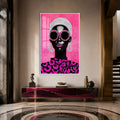 Artronauts Glass Print 12x18 cm | 4.7"x7.1" / White Pink Crystal Diva Glass Wall Art