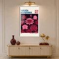 Kusama Lotus Garden with white frame