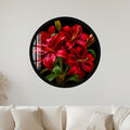 Crimson Lily Bouquet with black frame