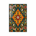 Artronauts Glass Print Emerald Floral Medallion Glass Wall Art